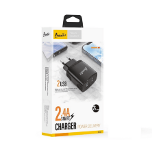Мережевий Зарядний Пристрій Avantis A811 2USB Black