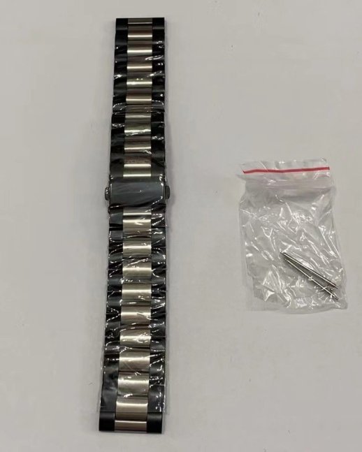 Ремінець для Xiaomi Amazfit Bip Steel 22mm Black-Silver