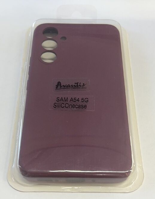 Avantis Full Silicone Case Samsung A54 Maroon