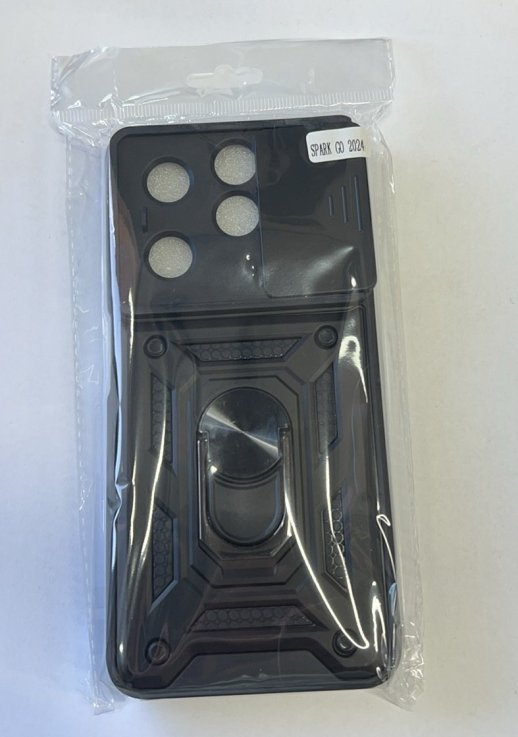 Armor Case With Curtain for Tecno Spark Go 2024 / Tecno Spark 20 Чорний