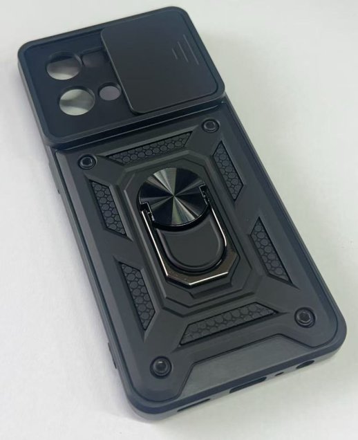 Armor Case With Curtain for Oppo Reno7 4G Dark Blue