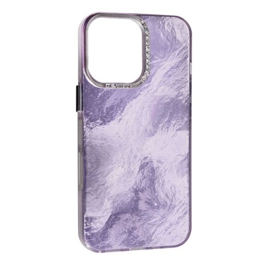 Накладка Marble Style для Apple iPhone 16 Pro Violet