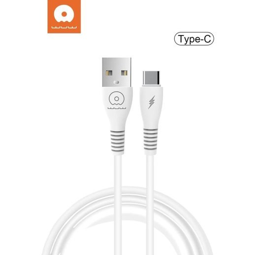 Кабель USB WUW X163 USB - Type-C 2,4A 1М БІЛИЙ (70)