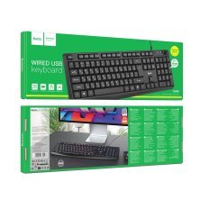 Клавіатура HOCO GM60 дротова USB для ПК та ноутбука, чорна