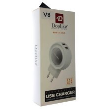 Мережевий зарядний пристрій Doolike DL-CH24 2 usb + USB кабель micro 2.1 A