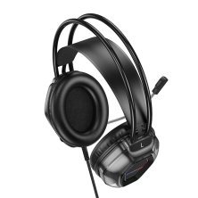 Дротова комп'ютерна гарнiтура BOROFONE BO110, чорний