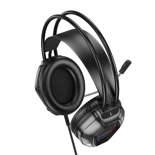 Дротова комп'ютерна гарнiтура BOROFONE BO110, чорний