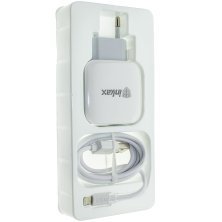 Мережевий зарядний пристрій INKAX CD-28 2.1A + USB кабель LIGHTNING