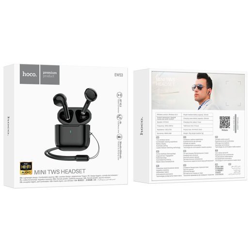 Бездротові навушники HOCO EW53, чорний