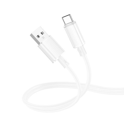 USB кабель BOROFONE BX112 USB - Type-C, 3A, 1 метр, білий