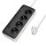Мережевий подовжувач HOCO AC22 PD 20W (3×USB / 1×Type-C / 4×Socket), 3 м, чорний