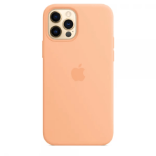 Silicone Case Original With MagSafe and Splash Screen Apple iPhone 12 / 12 Pro Cantaloupe