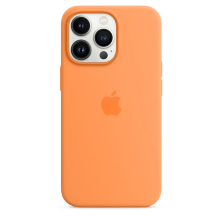 Silicone Case Original With MagSafe and Splash Screen Apple iPhone 13 Pro Marigold