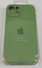 Чохол Silicone Case Copy Apple iPhone 14 Square Mint, 16