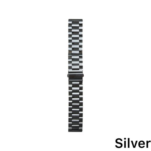 Ремінець для Xiaomi Amazfit Bip Steel 22mm Silver-Black