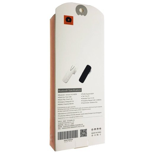 Бездротова Bluetooth гарнітура WUW R46 ЧОРНИЙ