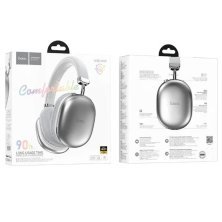 Бездротові повнорозмірні навушники HOCO W35 Max Auspicious Bluetooth 5.3 / AUX / TF / 90 годин, сріблястий