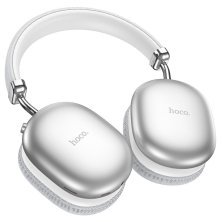Бездротові повнорозмірні навушники HOCO W35 Max Auspicious Bluetooth 5.3 / AUX / TF / 90 годин, сріблястий