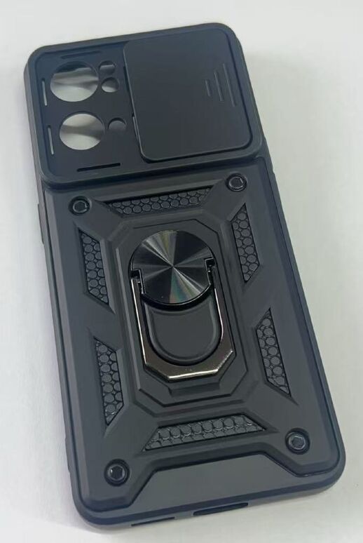 Armor Case With Curtain for Oppo Reno7 Pro 5G Чорний