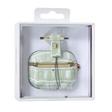 Чехол Onegif Leather Croco для AirPods Pro Green