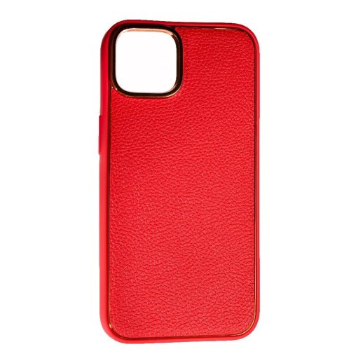 Накладка Leather New для Apple iPhone 13/14 Red