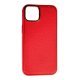 Накладка Leather New для Apple iPhone 13/14 Red