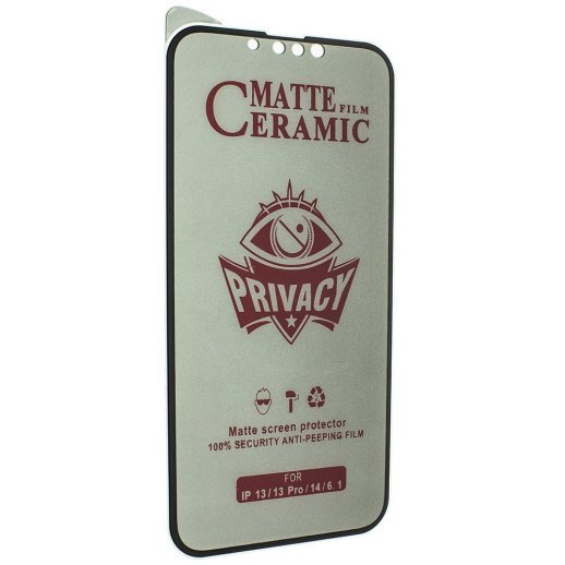 CERAMICS FILM PRIVACY МАТОВЕ APPLE iPhone 16E / 14 / 13 / 13 PRO 6.1"