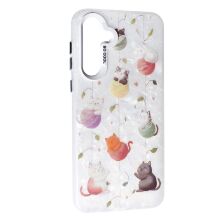 Накладка Soft Milky для Samsung A36 Cat with threads