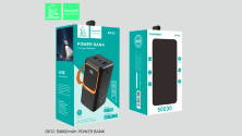 POWERBANK DENMEN DP32 50000mAh 4.5A 22,5W + ЛАМПА BLACK