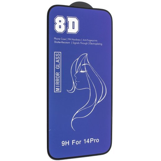Захисне скло 8D MIRROR APPLE iPhone 14 PRO | 15 | 16