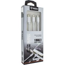 Кабель USB INKAX CK-38 3В1 MIC-IP-TYPE 1.20 метр