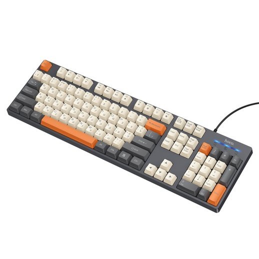 Клавіатура HOCO GM61 дротова USB для ПК та ноутбука, сіра