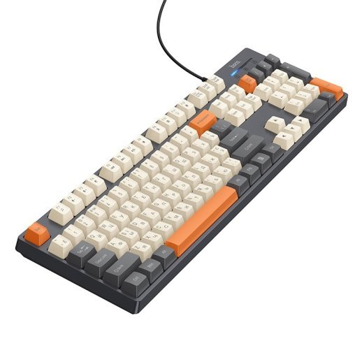 Клавіатура HOCO GM61 дротова USB для ПК та ноутбука, сіра