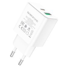 Мережевий зарядний пристрій BOROFONE BA67A PD20W+QC3.0 charger(EU)