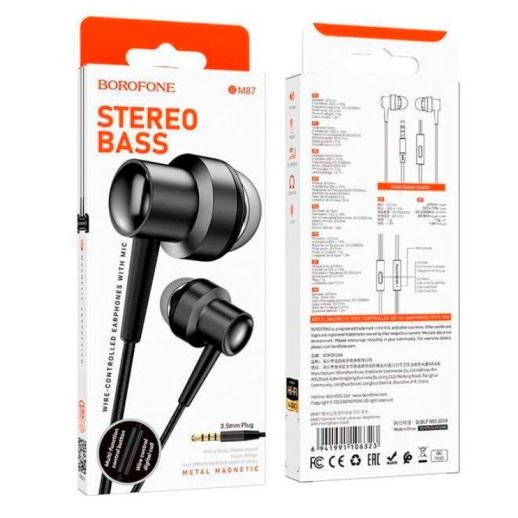 Дротові навушники BOROFONE BM87, чорний