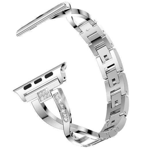 Ремінець металевий стрази SMART BUCKLE X APPLE WATCH 42мм | 44мм | 45мм | 49мм