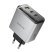Мережевий зарядний пристрій BOROFONE BN22 Lena PD 65W (2×USB-C + USB-A) + кабель Type-C - Type-C, EU