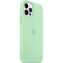 Silicone Case Original With MagSafe and Splash Screen Apple iPhone 12 / 12 Pro Pistachio
