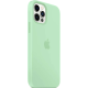 Silicone Case Original With MagSafe and Splash Screen Apple iPhone 12 / 12 Pro Pistachio