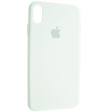 Задня накладка Silicone Case APPLE IPHONE XS MAX, відкритий низ 9_WHITE