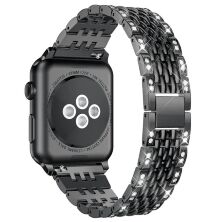Ремінець металевий 7-LINE Metal СТРАЗ APPLE WATCH 38/40/41 MM №3 BLACK