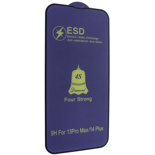 DEL Захисне скло NEW 4S ANTISTATIC APPLE iPhone 14 PLUS 6,7" чорний