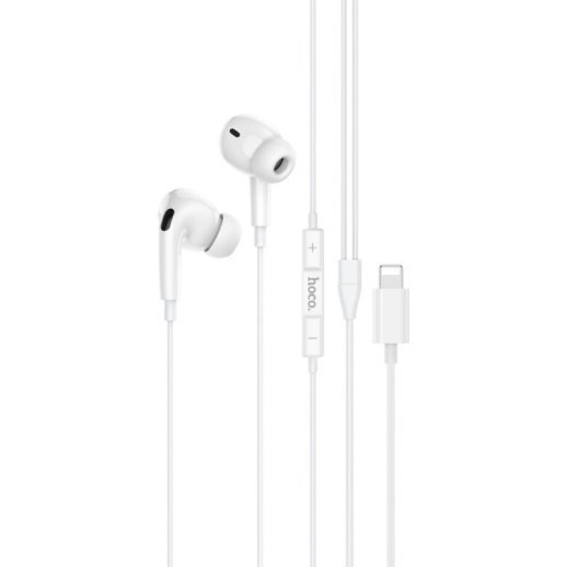 Дротові навушники HOCO M111 PRO Primero Lightning, білий