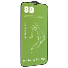 Защитное стекло для телефона 8D MIRROR APPLE IPHONE 12 PRO MAX 6,7" BLACK-GREEN