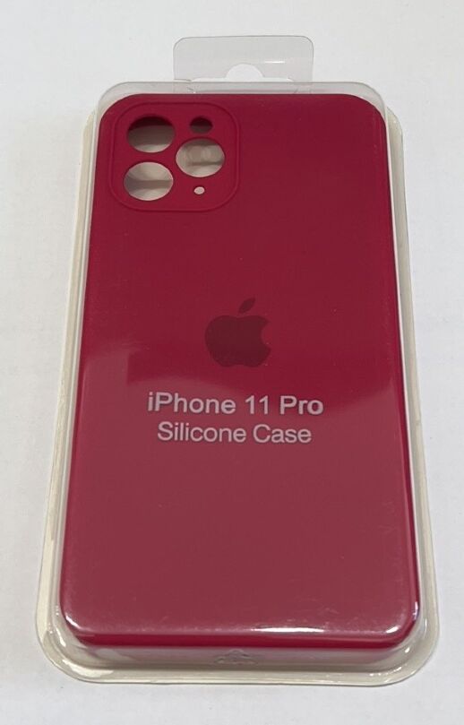 Чохол Silicone Case Copy Apple iPhone 11 Pro Square Maroon, 05