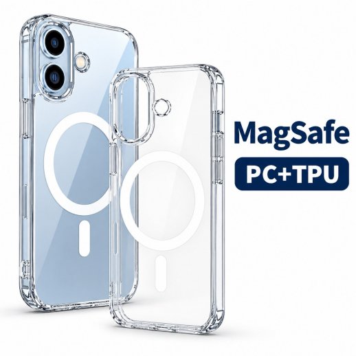 Силиконовый чехол Clear Case Magnetic для iPhone 16 PRO MAX 6.9"