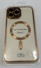 Case Magsafe With Frame for Apple Iphone 13 ProMax Gold