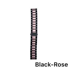 Ремінець для Xiaomi Amazfit Bip Steel 22mm Black-Rose
