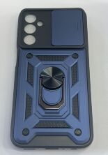 Armor Case With Curtain for Samsung A24 Dark Blue