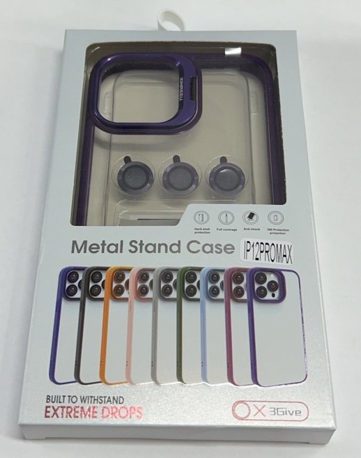 Чехол Metal Stand Case Apple Iphone 12 ProMax New Gray 1